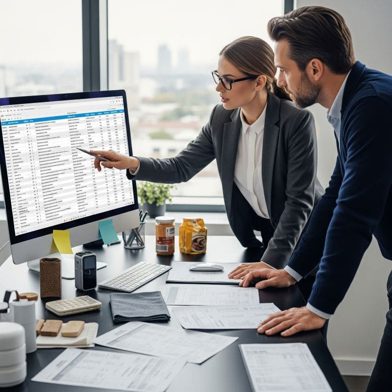 A customs officer stamping a document, symbolizing smooth clearance