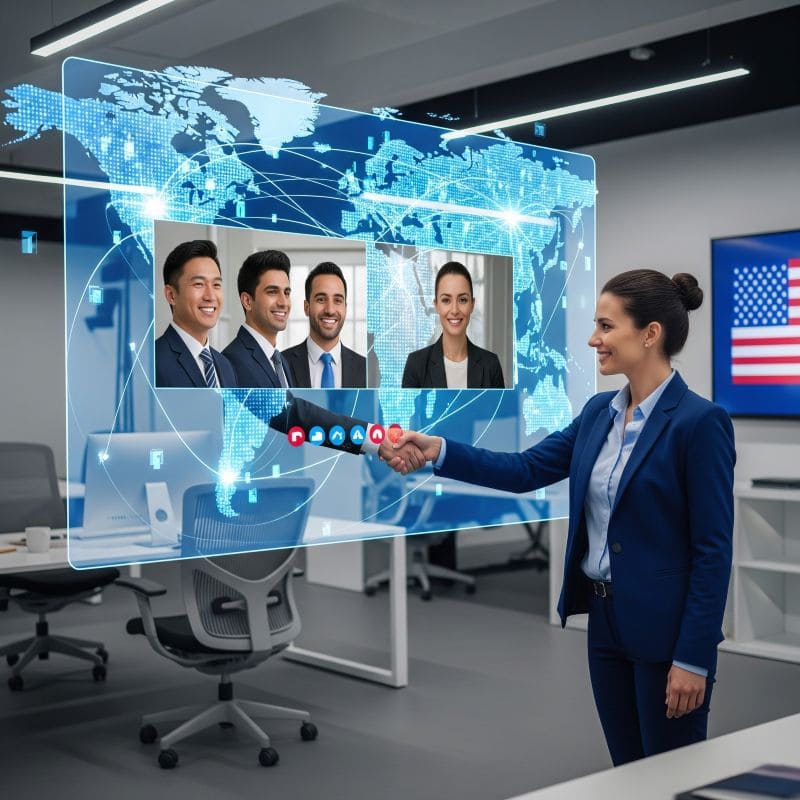 A network graph connecting different people